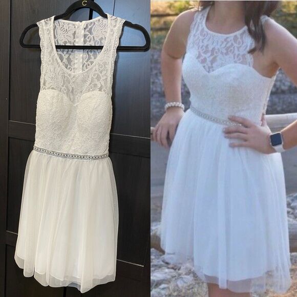 Camille La Vie Dresses & Skirts - NWT Camille LA VIE Formal Dress plus Sz 13 14 White Women Gown Homecoming Bridal